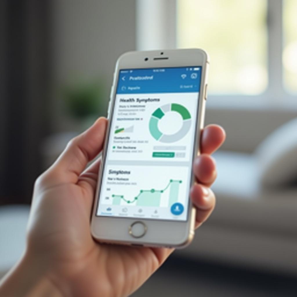 Aplikacja mobilna Gluko Bauhaus do monitorowania objawów